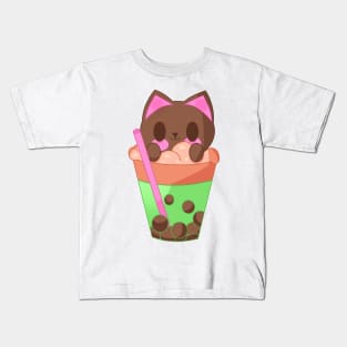 Boba Kitten Kids T-Shirt